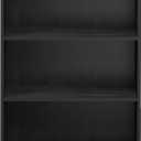 Furinno PASIR Book Shelf, 3-Tier Bookshelf, Storage Shelves Bookcase, 9.7 x 23.7 x 31.5, for Living Room, Bedroom, Home Office, Americano