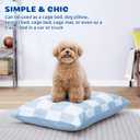 Dog Bed with Removable Washable Cover for Small Dogs Deluxe Plush Dog Crate Beds Comfy Kennel Pad Waterproof Lining and Blue Gel Memory Foam Memory FoamBlue 30 * 20 * 4in