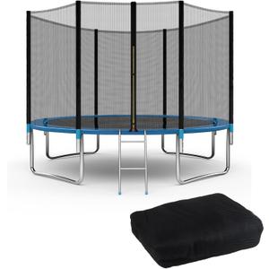 Trampoline Replacement Enclosure Net, 15Ft 6 Poles Trampoline Replacement Safety Net, Trampoline Net Replacement with High Tear Resistance and Safety(Net Only)