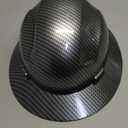 LANON Full Brim Hard Hat, OSHA Construction Work Approved, Premium Charcoal Gray Design, FRP Safety Helmet with 4 Point Adjustable Ratchet Suspension, Class C (Standard)