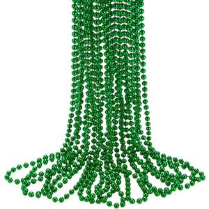 2 x JOYIN 12 Pcs Mardi Gras Gold Green Purple Bead Necklaces, Multi Metallic Colors Necklace Set for Mardi Gras Party Favors Supplies, St. Patricks Day Costume Accessories Decorations