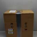 DuMaiWay Dimmable Fandelier Crystal Ceiling Fan with Light and Remote Modern Chandelier Ceiling Fan with 4 Retractable Blades for Living Room, Bedroom, Dining Room-Black 36 Inches