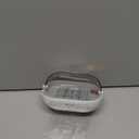 1 Pack Shower Soap Dish Holder with Lid, Bar Soap Holder with Drain, Wall Mounted Soap Box Container for Shower, Bathroom, Bathtub, Kitchen Sink, Adhesive Included