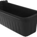 Apollo Exports International 24" Adjustable Railing Planter, Black