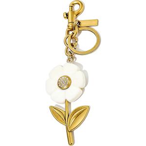 Flower Keychain for Womensmall Daisy Charms KeychainBag & Purse Charms for Handbags & Backpacks Accessories (Golden)
