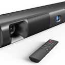 Saiyin Sound Bar for Smart TV, 60W Bluetooth 5.3 Soundbar with Dual Bass Drivers&Clear Voice, Virtual Surround Sound System with TV-ARC/Optical/AUX for TV/PC/Gaming/Projectors, 17 inch, Wall Mountable