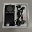 64GB MP3 Player with Bluetooth 5.3, Music Player with HiFi Sound for Sports Runners, 2.4" Screen MP3 Player Built in HD Speaker Voice Recorder FM Radio E-Book, Expanded Up to 128GB, Earphone Included (Black)