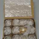 24 pcs Tealight Gold Candle Holders, Votive Tea Light Candle Holder Glass for Gold Centerpieces Fall Wedding Table Decor, Party Supplies, Home Decor