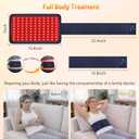 Red Light Therapy Belt, Cordless Infrared Light Therapy Wrap Red Light Therapy Device Infrared Heating Pads for Body with Timer for Back Shoulder Waist Muscle Pain Relief for Gift Women Men