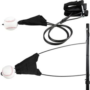 Jenaai Batting Swing Trainer Ball Hitting Trainer Batting Practice Equipment Adjustable Height Ball Hitting Accessories for Home Outdoor Training, Improve Swing Skills