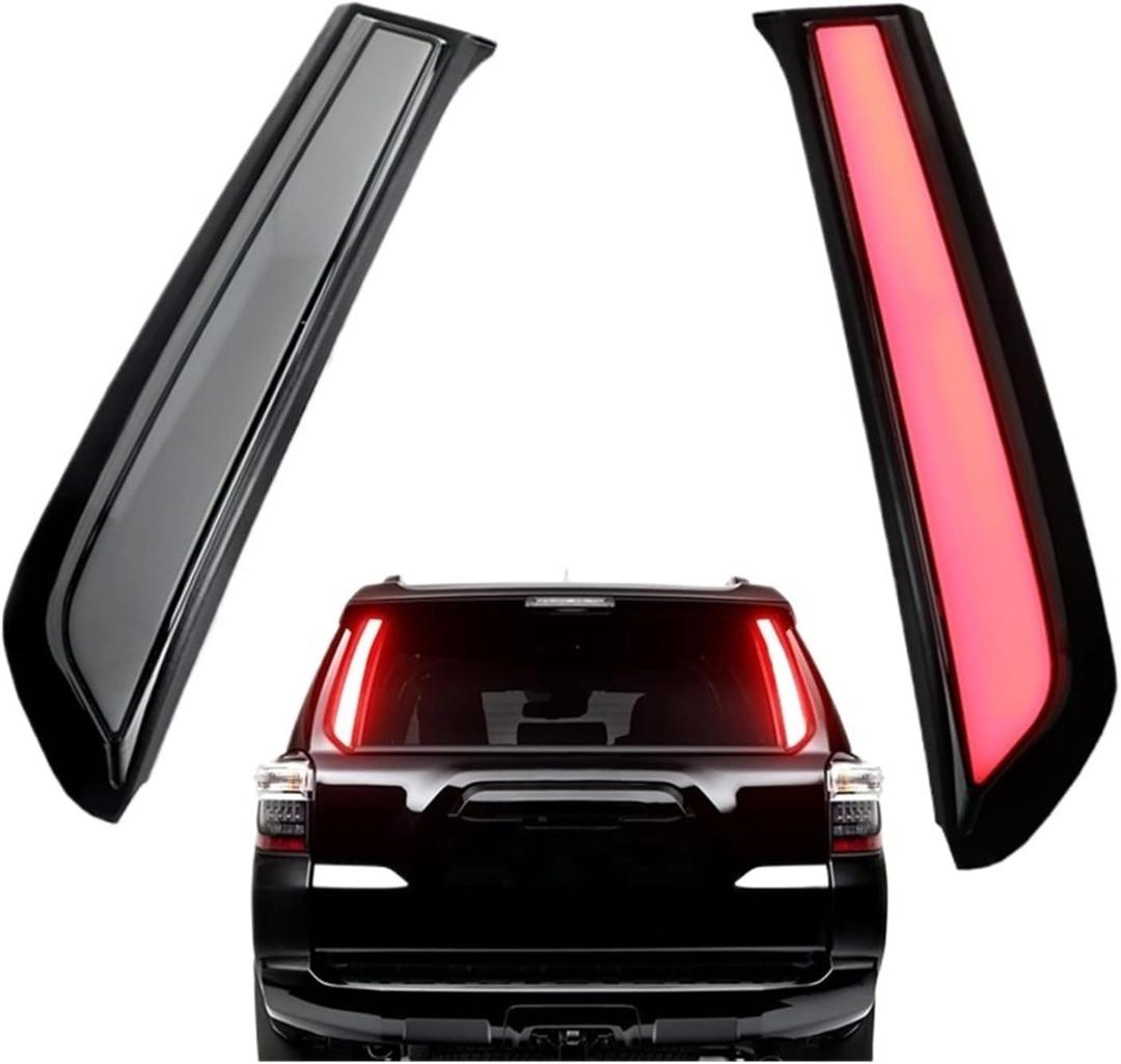 Rear Window Pillar Vertical Fit Tail/Brake Light Bar Compatible with Toyota 4Runner Tail/Brake Rear Fog Lamps and Turn Signal Light 10-24