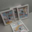 4 Pack Kids Art Frames 8.5x11 Inch Kids Artwork Flip Frame Changeable for Picture Display, Children School Drawing Projects Storage, Horizontally Vertically Wall Hanging, Front Opening, White