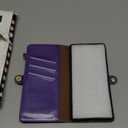 Wallet Case for Google Pixel 10/10 Pro with Wrist Strap Shoulder Strap Card Holder Shockproof Soft PU Leather Magnetic Snap Pocket Stand Accessories Phone Cover Pixel 9 9Pro Nine Women Purple