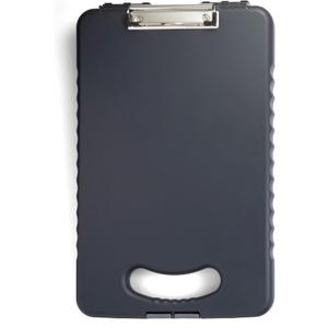 Officemate OIC Tablet Clipboard Case, 16 1/10"H x 10 1/5"W x 1 3/10"D, Charcoal