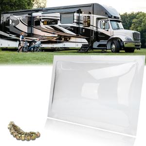 RV Skylight Outer Dome, 18"x 26" Universal Fits Standard 14" x 22" Openings, Shower Skylight for Camper Trailer, Fifth Wheel, Motorhome, Truck (Clear)