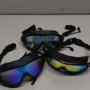 NSSIW Goggles Swimming Adult Swim-Goggles: Wide View with UV400 Protection Anti Fog No Leak for Men and Women 3 Pack (04 Blue & Pink & Gold)