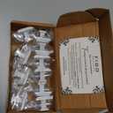 White Cabinet Knobs - White Drawer Knobs - 10 Pack Closet Door Knobs - Kitchen Cabinet Knobs - Kitchen Knobs for Cabinets and Drawers - Bedroom Door Knobs - Cupboard Knobs for Modern Home & Furniture