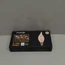 E12 Chandelier Light Bulbs, Dimmable 60 Watt Equivalent 2700K Soft Warm White Candelabra Light Bulbs for Bedroom, 500LM 5.5W Efficient Lightbulb, 5 Pack