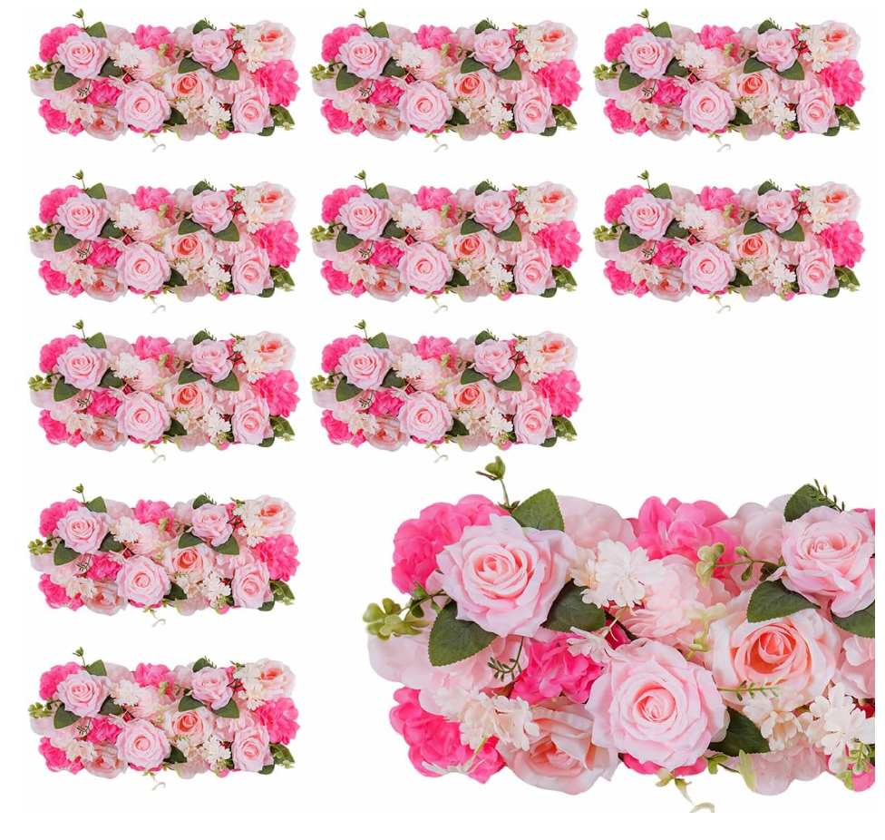 Realistic 3D Artificial Flowers, eco-friendly material, quick assembly, reusable for wedding arches & Table Centerpieces