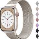 Milanese Loop Compatible with Apple Watch Band for women 40mm 41mm 38mm 42mm, Stainless Steel Magnetic Mesh Strap work on iWatch Series10 9 8 7 6 5 4 3 2 1 SE