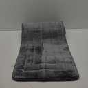 Arotive Memory Foam Bathroom Rug Mat 47x17, Ultra Soft and Absorbent Bath Mat, Machine Wash Dry, Comfortable Bath Rug Carpet for Bathroom Floor, Tub and Shower, Dark Grey