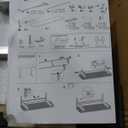 Veken 55 x 28 Inch Electric Standing Desk with Adjustable Height, Sit to Stand Computer Table for Study, Work or Gaming, Home Office Desk White