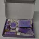 Spa Bath Body Care Wash Christmas Gifts Baskets for Women,Relaxation Calming Lavender Spa Set Home Relaxing Self Care Shower Kit Birthday Valentines Stocking Stuffers Gifts for Women Mom Wife Sister