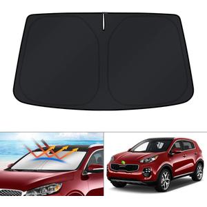 KUST Windshield Sun Shade for 2016-2020 Kia Sorento Accessories, Custom Fit Car Front Sunshade Window Sun Visor Protector Foldable Blocks UV Rays Keep Your Car Cooler
