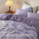 Bedsure Queen Comforter Set, Purple Lavender Soft Prewashed Bedding for All Seasons, 3 Pieces GentleSoft Bed Set, 1 Lightweight Comforter (90"x90") and 2 Pillowcases (20"x26")