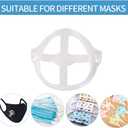 16Pcs Face Bracket for Mask -3D Mask Bracket -Face Mask Internal Support Frame, More Space for Comfortable Breathing, Lipstick Protector Washable Reusable