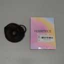 CJL HAIR 2PCs Small Cute Messy Bun Hair Piece for Thin Hair Women Mini Synthetic Curly Bun Scrunchies Updo Hairpieces Dark Chocolate