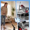 Leebein Electric Spin Scrubber, Cordless Cleaning Brush with 8 Replaceable Brush Heads, Tub and Floor Tile Power Scrubber Dual Speed with Adjustable & Detachable Handle for Bathroom Tub (All Black)