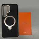 TORRAS Ostand Q3 VegSkin for Samsung Galaxy S26 Ultra Case Leather, 360 Magnetic Stand, Fit for MagSafe, Premium Vegan Leather Case for S26 Ultra Case, Microfiber Lining, Obsidian Black