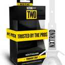 Nxtrnd Two Football Mouth Guard, Football Mouthpiece with Strap, Fits Adult & Youth (White)