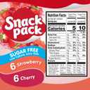 Snack Pack Zero Sugar Strawberry and Cherry Flavored Low Calorie Juicy Gels Cups, 3.25 oz., 12-Count Family Pack (EXP 06/09/27)