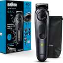 Braun All-in-One Style Kit Series 5 5470, 9-in-1 Trimmer for Men w/Beard Trimmer, Body Trimmer for Manscaping, Gillette Fusion5 ProGlide Razor, 40 Length Settings, Rechargeable Battery, Cordless (Black)
