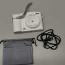 4K Digital Camera for Photography, Small Vlogging Camera with Flip Screen for YouTube, 50MP 16X Zoom, Portable Travel Cameras with 32GB SD Card for Beginners(White)