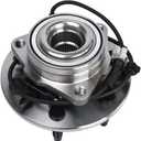 Autoround 515036 4WD/AWD Front Wheel Hub Bearing Assembly Fit for 1999-2007 Chevy Tahoe, Silverado, Suburban, Express 1500, GMC Yukon, Sierra, Savana, Cadillac Escalade 6 Lug w/ABS