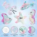 Sedioso Dog Toys Pack, Durable Unstuffed Animal Dog Chew Toy, Large Soft Plush Dogs Toys Set, Dog Squeaky Toy for Small, Middle, Large Breed(5-Pack, Ocean Animals)