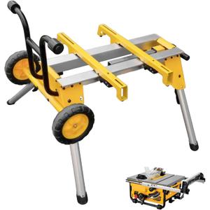 deawater DW7440RS Rolling Table Saw Stand Portable, Heavy Duty & Compact Easy Transport, Compatible with DEWALT DW744, DW745, and Other Table Saws