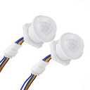 2Pack Motion Sensor Light Switch 100-240V 40W PIR Human Body Activated LED Sensors Home Smart Infrared Induction Detector Mini Wall Light Switch