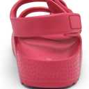 2 x INMINPIN Toddler Boys Girls Buckle Sandals Comfort Open Toe Sandal with Adjustable Back Strap (Pink)