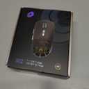 Wireless Gaming Mouse, Rechargeable&Rechange Shell,RGB Programmable Macro Mouse, Lightweight Mouse,10000 DPI,Tri-mode Wired/BT 5.0/2.4GHz Wireless Mouse Gaming with 2 Side Buttons (White Orange)