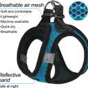 Dog Harness Step-in Breathable Puppy Cat Dog Vest Harnesses for Small Medium Dogs Blue