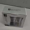 Salt and Pepper Grinder Set of 2, Premium Stainless Steel Spice Mill with Adjustable Coarseness, Ceramic Blades, Refillable Glass Body with 60Z capacity