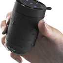 Comiso Bluetooth Speaker, Portable Bluetooth Speakers with Wireless Stereo Pairing, Built in Mic, 360 HD Sound,IP65 Waterproof Speaker, Support TF Card, for Home/Party/Outdoor/Beach, Gift For Men/Women (Black)