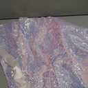 Suhine Mardi Gras Costume Sequins Princess Hooded Cape Costume Shiny Fairy Mermaid Cloaks Cosplay Party God Woman, S