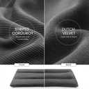 Microwave Heating Pad 6 x 12 Heating Pad Microwave, Microwave Bean Bag Heating Pad for Neck and Shoulders, Moist Heat Pack Pillow Warm Compress for Muscles, Joints, Abdomen (Dark Gray) - 2 Pack