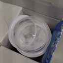 Qilebi Blue Slushy Maker Cup, DIY Magic Squeeze Cup, Portable Smoothie Maker, Double Layers Silica Cup with Lid & Straw, 4.3x7.8in