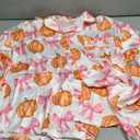 MBZJSDKHLK Women's Halloween Pajamas Set Silk Satin Ghost Pumpkin Print Long Sleeve Button Down Shirt 2 Piece Pjs Shorts Sets, XL